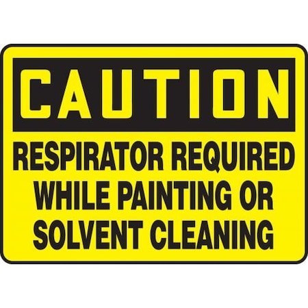 OSHA CAUTION Safety Sign RESPIRATOR MPPE717VA